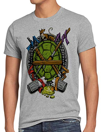 style3 Hero Turtle T-Shirt Herren Turtles schildkröte Comic