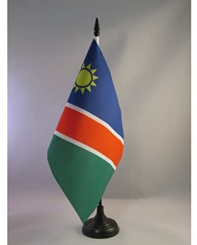 AZ FLAG - Tischflagge Namibia - 21x14 cm - Republik Namibia Tischfahne 14 x 21 Cm - Flaggen