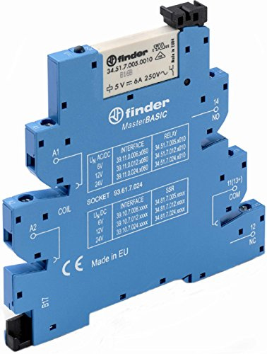Finder Serie 39 Master Basic Relais, 6 V, Wechselstrom/Gleichstrom