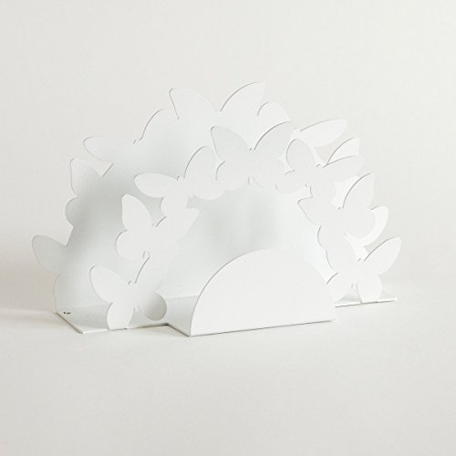 Portatovaglioli Farfalle Doppio Bianco