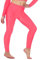Legging de Gymnastique/Danse - pour Fille - Lycra/élastiqué - sans sous-Pied - Brillant/Fluo - Rose Fluo - 5-6 Ans