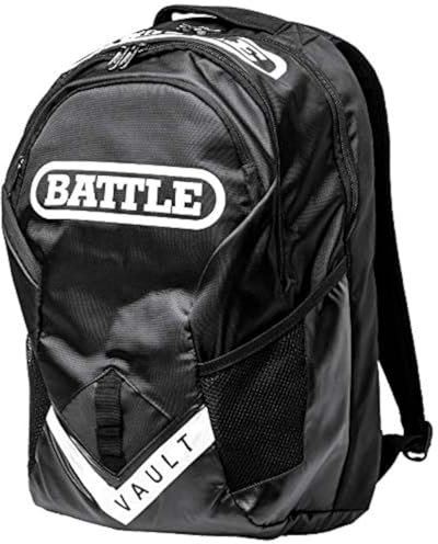 Battle Vault Rucksack – Schwarz mit weißem Hochglanz-Logo, Schwarz/Hochglanz-Weiß, Einheitsgröße