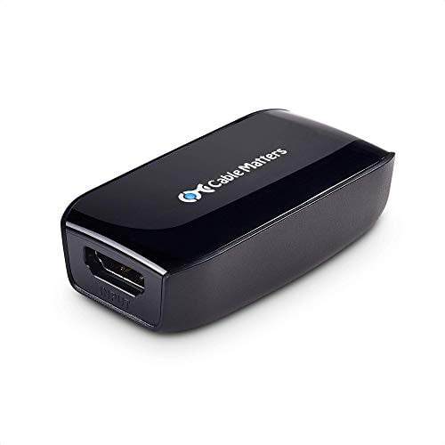 Cable Matters Repetidor HDMI 4K (Booster de señal HDMI Hembra Hembra, Amplificador HDMI 2.0) con resolución 4K@60Hz y HDR - para PS4, BLU-Ray, HDTV, HTC Vive, Oculus Rift VR y más
