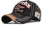 Riou Basecap Baumwolle Herren Baseball Cap Hip Pop Cool 2019 Ins Trend Stickerei Brief Denim Mode Classic Vintage Einstellbar Snapback Cap für Straße Graffiti Cap Kappe Hüte Mütze