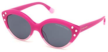 Victoria's Secret Women's VS0009 Sunglasses, Rosa luc/fumo, 54