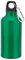 Fermento Italia Borraccia Alluminio con moschettone Personalizzabile - Ideale per la Palestra, Escursioni, attività all'Aria Aperta (400 ml, Verde (Metallico))