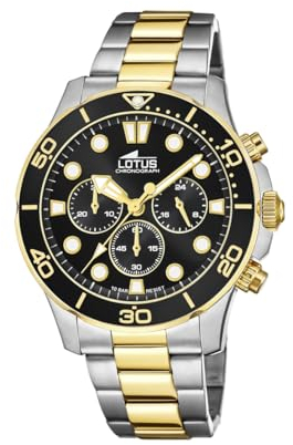 LOTUS Excellent 18757/2 Herrenchronograph Edelstahl Bicolor, 45 mm