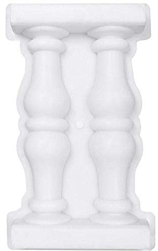 Casecover White Double Roman Column Mould Concrete Fence Mould Making Diy Craft Home Garden Decoration Ornament Decor 1pc