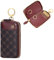 GOLF SUPAGS Portachiavi per Auto in Pelle PVC da Donna Porta Carte 6 Ganci 1 Portachiavi fisso 1 Portachiavi Staccabile