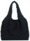 Anopo Damen Puffer Tote Bag Tasche Boho Handtasche Gepolsterte Umhängetasche mit Wolke Blase Entwurf Weich Leicht Schwarz