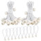 50 Pièces Tendeur Elastique, 150mm Flexible Sandow Elastique, Durable Cordons Élastiques, Tendeur Elastique Boule(Blanc)