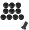 SYQZMYA 10er Set SicherheitsgurtStopper in Schwarz robust und langlebig Autogurt-Schnallenhalter, rutschfeste Anschnallhilfe LKW Universal Gurtstopper Knopf, für Auto, SUV, AQDK1007