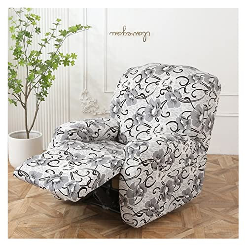 ELYSYSRL Stretchhusse für Relaxsessel 4-Teilig Mit Seitentasche - Elastisch Waschbar Sesselbezug Sesselschoner (Color : #5)