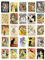 Artery8 50 Pcs Old French Advertising Aesthetic Collage Kit Wall Art Prints A6 Pack 14.8 x 10.5 cm (5.8 x 4.1) Room Decor Poster Collection Folies Bergere Moulin Rouge