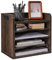 YMYNY Organiseur de Breau en Bois, Étagère de Stockage, Corbeille à Courrier avec Tablettes Amovibles pour Fournitures de A4, Documents, Livres, Cahiers 34×23×31.5CM Gris HBC006G