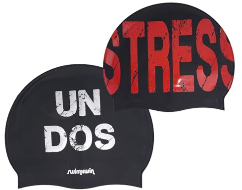 UN DOS STRESS | Cuffia da Nuoto | Cuffia da Piscina | Grande Comfort e Aderenza | Arte e Nuoto