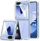 QiiStar Hülle für Samsung Galaxy Z Flip 6,Ultradünne Clear Hart PC Samsung Flip 6 Handyhülle [Anti-Vergilbung] Stoßfest Kratzfest Schutz Case Cover für Samsung Galaxy Z Flip 6 5G,Transparent