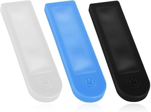 3 PCS Regenabdeckung Für Display, ZubehöR Für Elektroroller, Scooter Dashboard SilikonhüLle, Scooter Displayschutz, Scooter Schutzplatte Dashboard, Für Xiaomi/M365/Pro Elektroroller(weiß blau schwarz)