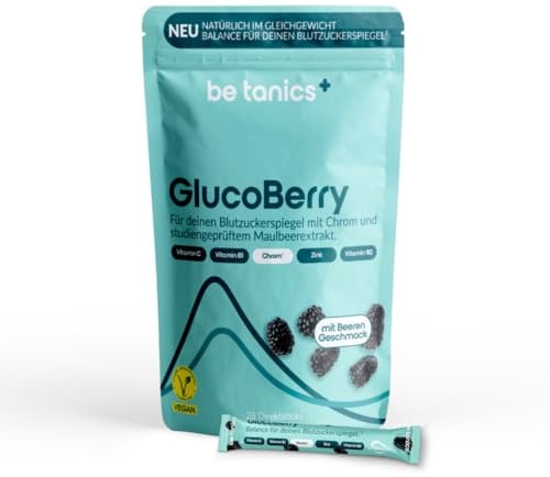 be tanics GlucoBerry Blutzucker Balance Glukose mit Reducose 28 Direktsticks