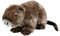 Teddys Rothenburg Kuscheltier Biber liegend braun 22 cm Plüschbiber Plüschtier