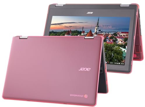 mCover Funda rígida solo compatible con computadoras portátiles 2 en 1 Acer Chromebook Spin 511 R756T Series 2023 ~ 2024 de 11.6 pulgadas (no compatible con ningún otro modelo Acer), color rosa
