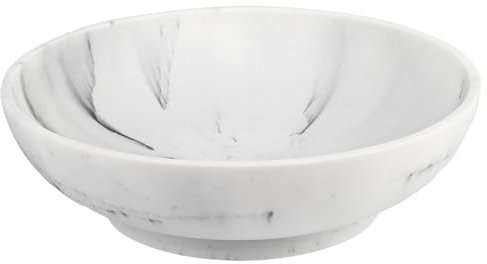 L'ARL GMVOI Large Decorative Bowl,Modern Fruit Bowl for Kitchen Counter,Handicraft Decorative Bowls for Home Decor,Stylish Key Bowl for Entry Table,Artificial White Marble