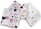 FENSILO Moltontücher|80x80cm|4er Pack-Flanellwindeln aus 100% Baumwolle,Moltonwindel Spucktücher Baby, Spucktuch Flanell Moltontuch Unisex Spucktücher für Jungen oder Mädchen Pink Heart