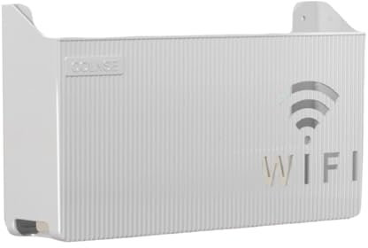Onxyrbyte Porta Modem da Parete,Scatola Router WiFi Montata A Parete,Scaffale Router WiFi da Parete,Rack di Archiviazione WiFi,Impermeabile E Antimacchia,può Posizionare Router E Set-Top Box