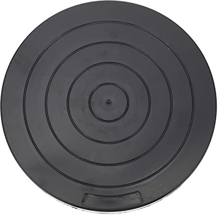 NUOBESTY Plato Giratorio Para Arcilla y Escultura De Plástico, Tamaño 18 Cm, Color Blanco, Herramienta De Modelado Resistente y Portátil Para Artistas y Aficionados Al Barro, Uso Taller y Manualidades