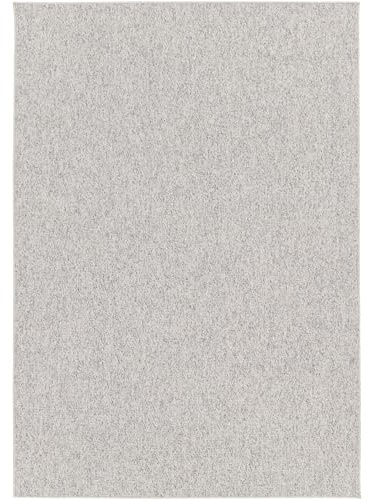 Steffensmeier Kurzflor Teppich Canberra Wohnzimmerteppich modern, strapazierfähig und pflegeleicht, Grau, Größe: 200x290 cm