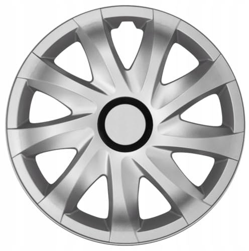 NRM Kando Radzierblende 1 x Universal Radkappe 1x Stück aus hochwertigem Kunststoff (Silber, 15)