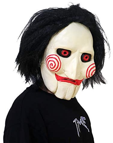 Horror Saw Mask Scary Clown Killer Jigsaw Masks Carnival Halloween Costume Party Props (Scary Mask)