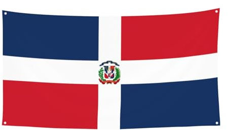 Bandera colgante impresa de República Dominicana – 70 x 35 pulgadas – Navidad, cumpleaños, celebración de fiesta, pancarta