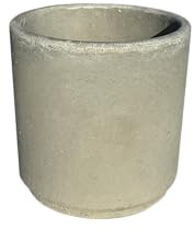 Vaso Tondo Circ (Cemento Bianco, cm.40x40h)