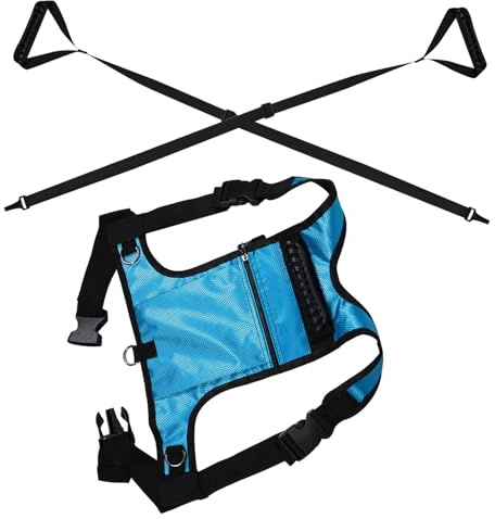 CONGARTENO Rollschuh Sicherheitsgurt Snowboard Sicherheitsgurt Ski Für Skateboard Trainer Ski Mit Reißverschlusstasche Rucksack