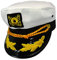 Sailor Ship Yacht Boat Captain Hat Navy Marines Admiral Cap Hat White Gold 23400