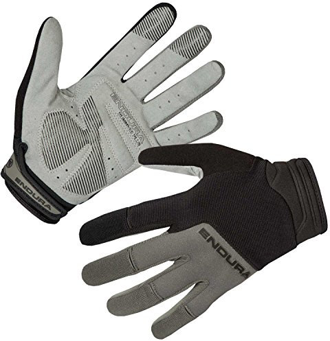 Endura Herren Hummvee Plus Fahrradhandschuhe II | Gel-Polsterung | Knöchelschutz Handschuhe, Schwarz, 2XL