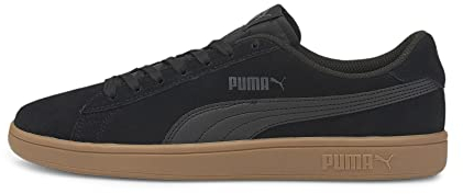 PUMA Unisex Puma Smash v2 Low-Top, Puma Black-Puma Black, 37 EU