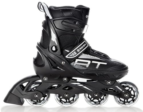 RAVEN Inline skridskor Inliner yrke svart justerbar (35–39 (23 cm – 25,5 cm)
