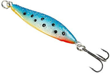 Fladen Nordingen, Meerforellenblinker in sechs fängigen Farben und Gewichten von 7g (45mm) bis 30g (75mm) (Blau-Gelb-Rot, 24g)