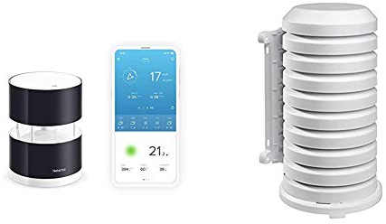 Netatmo Wind Gauge Anemometro per Stazione Meteo & Protezione Tfa per Trasmettitore Esterno 98.1114.02