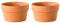 YARNOW 2Pcs Terrakotta Töpfe Ton Blumentöpfe Flach Pflanzer Sukkulenten Kaktus Pflanze Bonsai Töpfe mit Entwässerung Loch für Garten Fensterbank Indoor Outdoor