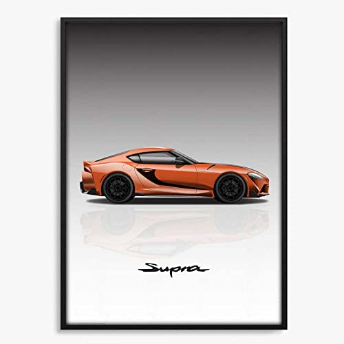 Leinwanddruck Supra Car Poster Supra Sport Car GTR Ae86 Gemälde Wandkunst Dekoration Bar Raumdekor Leinwand Poster Geschenk,60X90Cm Ohne Rahmen