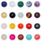 SUPERFINDINGS 40 Stück 20 Stile Natürlicher Cabochon Edelstein 12mm Halbrunder Kuppel Quarzstein Mit Flacher Rückseite Für Halsketten Schmuckherstellung DIY Handwerk Handgefertigt