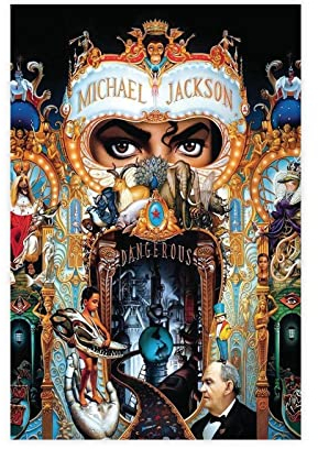 OWNPET Leinwandposter, Michael Jackson Dangerous Albumcover, 30 x 45 cm, Wandkunst für Schlafzimmer, Dekoration, Sport, Landschaft, Büro, Geschenk, ungerahmter Stil
