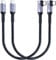 SUMPK 30cm USB 4 Cable Right Angle [2 packs], 240W USB C Cable, 40Gbps High Speed Data Transfer with Single 8K or Dual 4K Display Video Dispaly