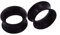 AUklOPVZZ Silikon Fleshes Tunnel Ohrstöpsel, Unisex, für breite Anwendung, Silikon Tunnel, Ohrdehner, Silikagel, schwarz 12mm
