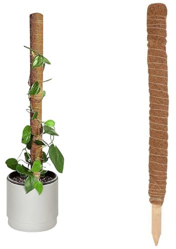M.J COMFY-LIFE 80cm Moss Pole Coco Coir Pole House Plant Support Totem Monstera