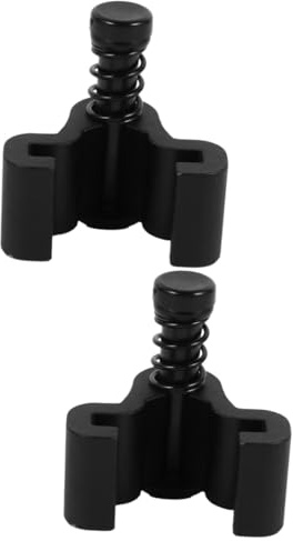 jojofuny 2 Pezzi Limitatore Corsa per Porta Scorrevole con Regolabile Stop per Porta Nero Riduce Urti e Rumore Facile Installazione senza Accessorio Guida per Porte Muro