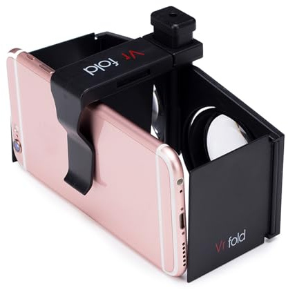 3D-Headset, kompakte Virtual-Reality-Box, weicher gepolsterter Rahmen | einfache Objektivanpassung, Mini-Smartphone-Brille zum Ansehen von Videos, Spiele, Lernen, Unterhaltung, V